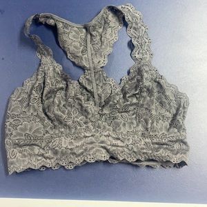 Grey bra-let. Black Bow. Size Small. Great condition
